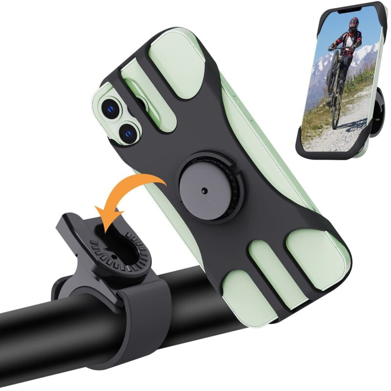 Fahrrad-Handyhalterung, 360° drehbare Motorrad-Handyhalterung, universelle Handyhalterung für Elektroroller, Mountainbikes, Roller, Sportmotorräder,