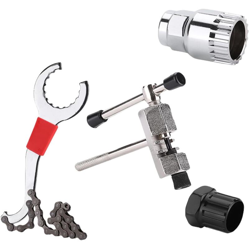 Fahrrad-Reparatur-Werkzeug-Kits Schwungrad-Entfernungsschlüssel Kettenbrecher Fahrrad-Wartungswerkzeug Langlebiges Fahrradzubehör