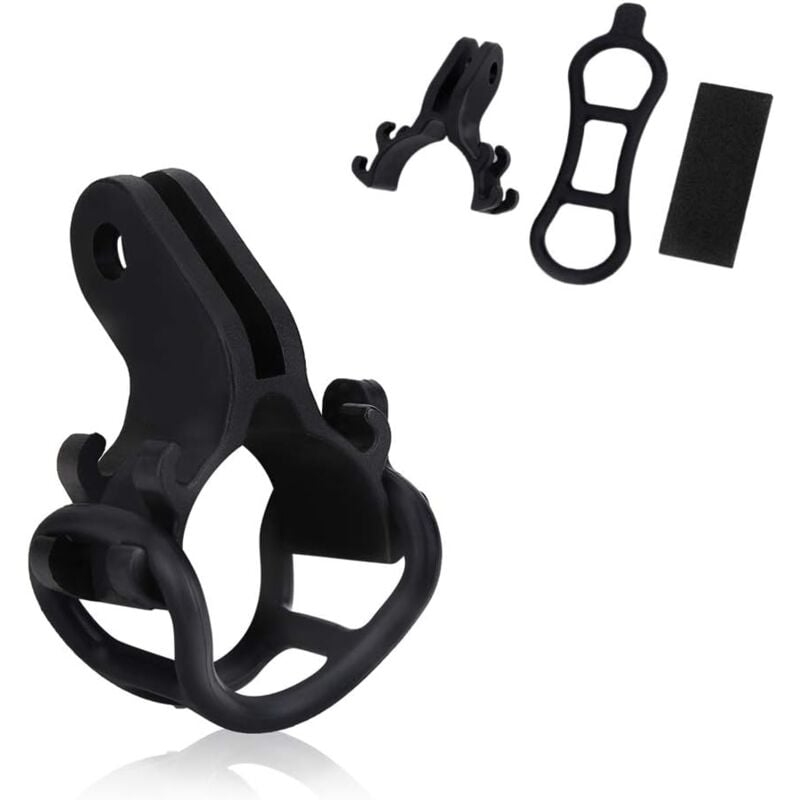 Memkey - Fahrrad-Taschenlampen-Halterung, universeller stabiler Fahrrad-Lenker, Taschenlampen-Halterung, Licht-Clip, Fahrrad-Zubehör für