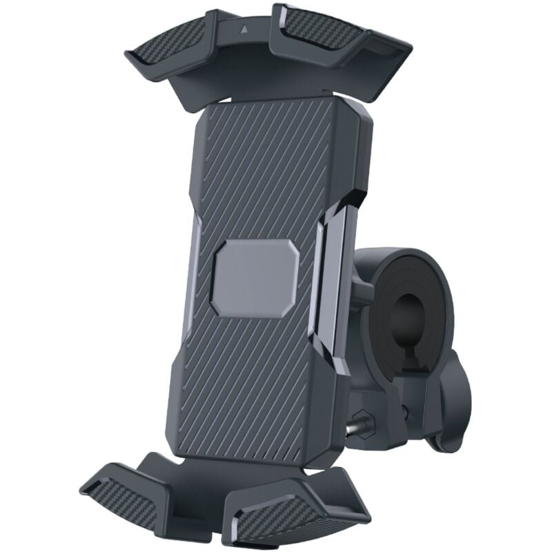 Fahrrad-Telefonhalter Venteo Universell für alle Telefone - Schwarz - 360° drehbar - Widerstandsfähiges pvc - Motorrad-Telefonhalter