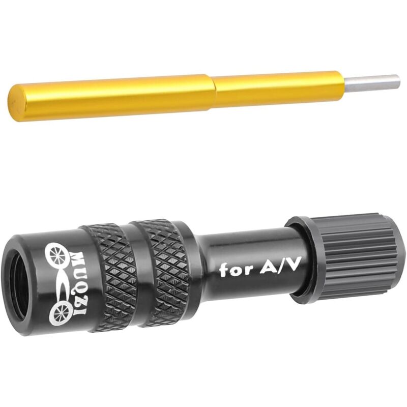 Fahrradgabelpumpenadapter, Fahrradgabeladapter Schrader-Ventiladapter aus Aluminiumlegierung Reifenpumpenzubehör für MTB, Mountainbike, Rennrad