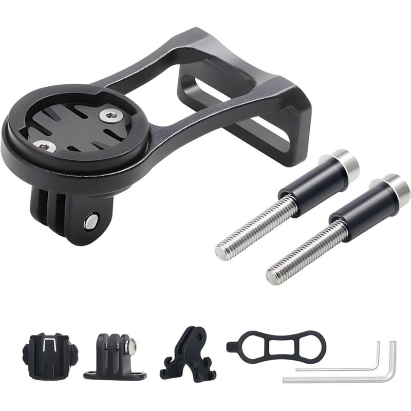 Fahrradhalterung für Garmin Edge, Fahrradlenkerhalterung aus Aluminiumlegierung, Kombihalterung für Garmin Edge GoPro (200 500 510 520 800 810 820