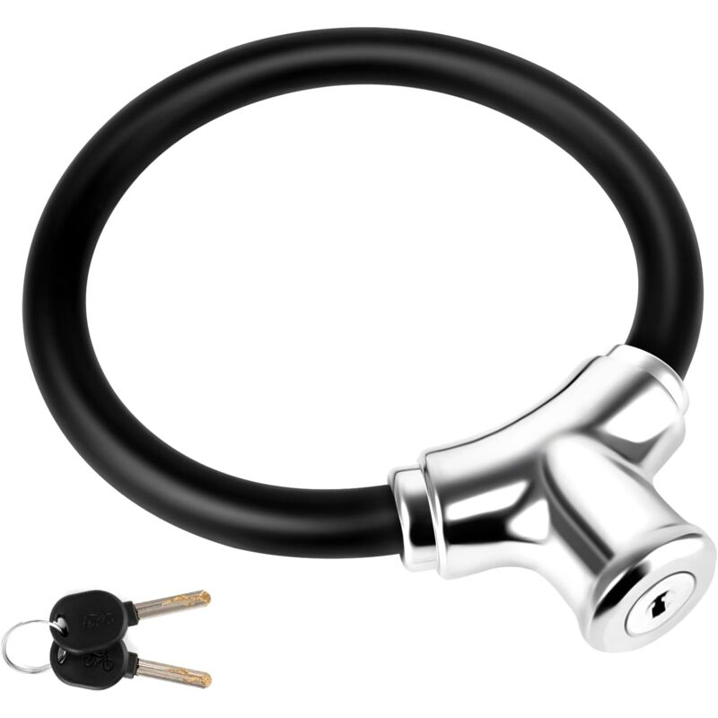 Ersandy - Fahrradschloss, Zinklegierung, tragbares Universal-Fahrradschloss, Hochsicherheitsmontage, Fahrradkabelschloss, mtb, Roller, Roller,