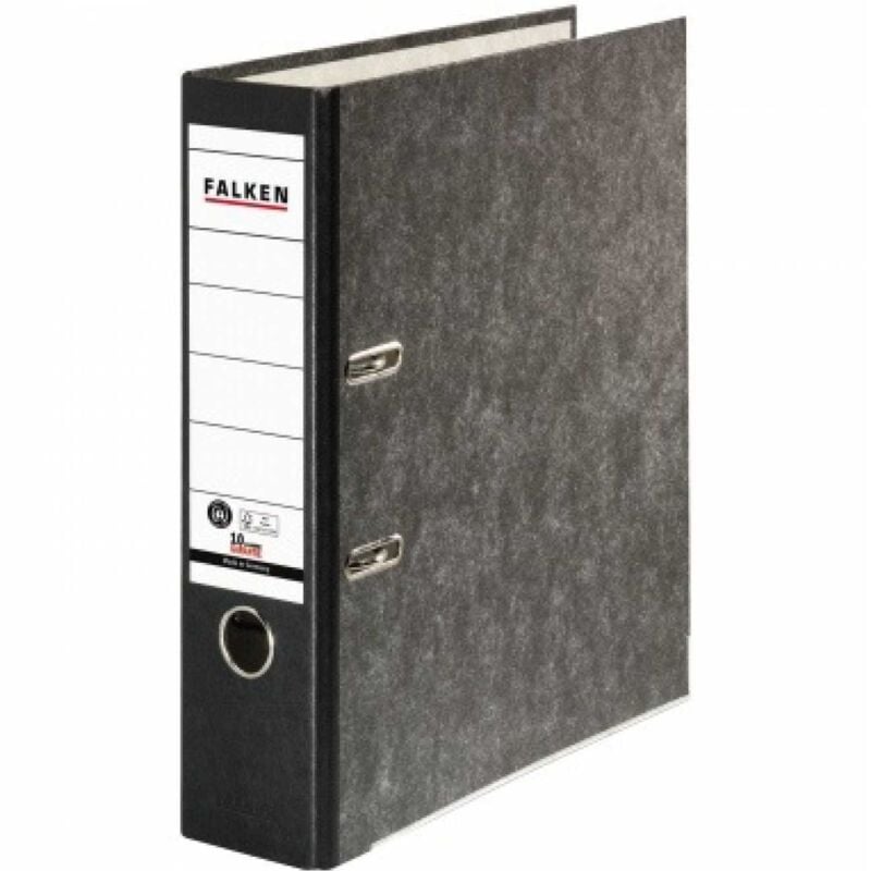 Ordner 80mm DIN A4 Werkstoff: Pappe Material der Kaschierung außen: Papier Material der Kaschierung innen: Papier schwarz