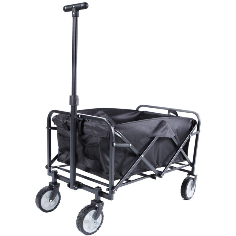 Mojawo - faltbarer Bollerwagen schwarz-MYW54265