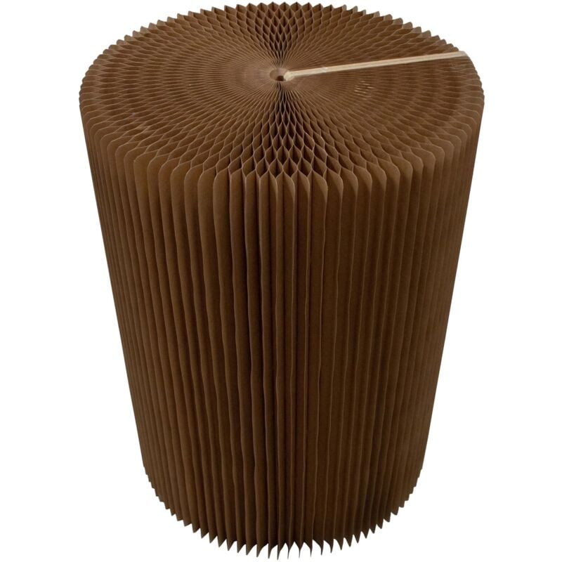 Faltbarer Tisch / Beistelltisch aus Papier, 76x50cm (LxD) Pappmöbel, platzsparend, Design aus Papier - Braun - Papeer Paper Art Furnitures