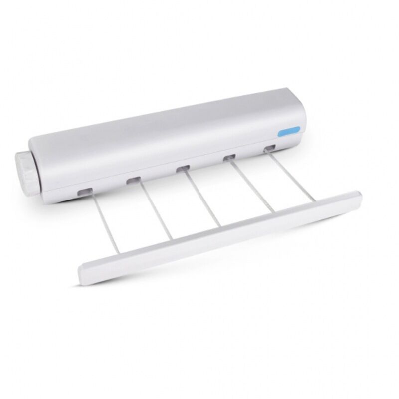 Csparkv - Erweiterbarer Wand-Wäscheständer, wandmontierter Wäschetrockner mit 4 3,2 Meter langen Drähten, Wäscheständer für den Innen- und