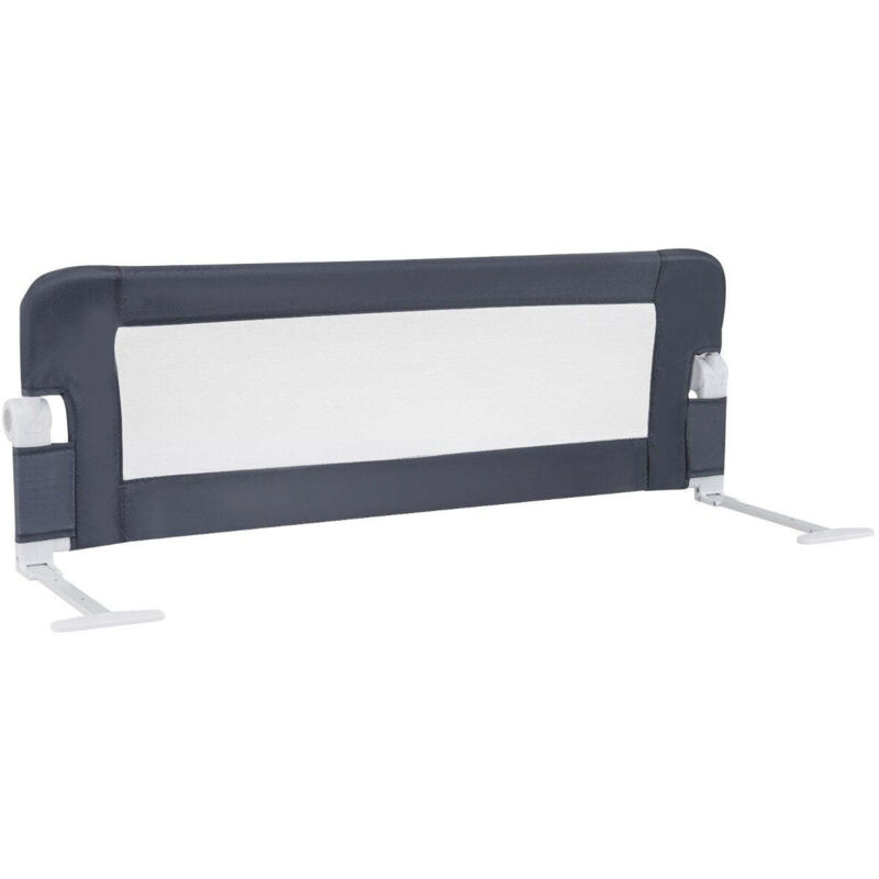 Faltbares kleinkinderbettgitter mit verstellbaren gurten 121 x 405 x 42 cm grau