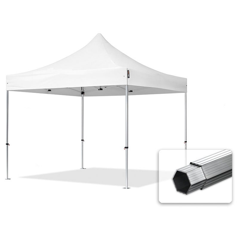 3x3 m Faltpavillon, professional Alu 40mm, weiß