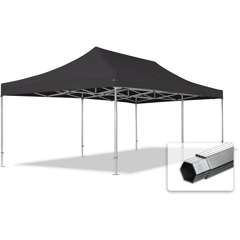 4x8 m Faltpavillon professional Alu 50mm, schwarz