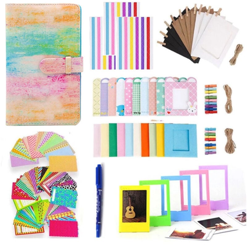 Farbe) 108-teiliges Sofortbildkamera-Zubehör, kompatibel mit der Instax Mini-Sofortbildkamera, einschließlich