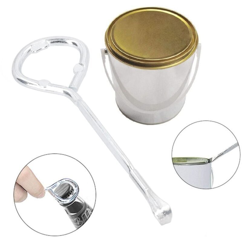 Farbeimer-Flaschenöffner, Farbdosenöffner aus legiertem Stahl, 2 Stück, 5-l-Farbdosenöffner, geeignet für Farbdosen, geeignet für Flaschenöffner
