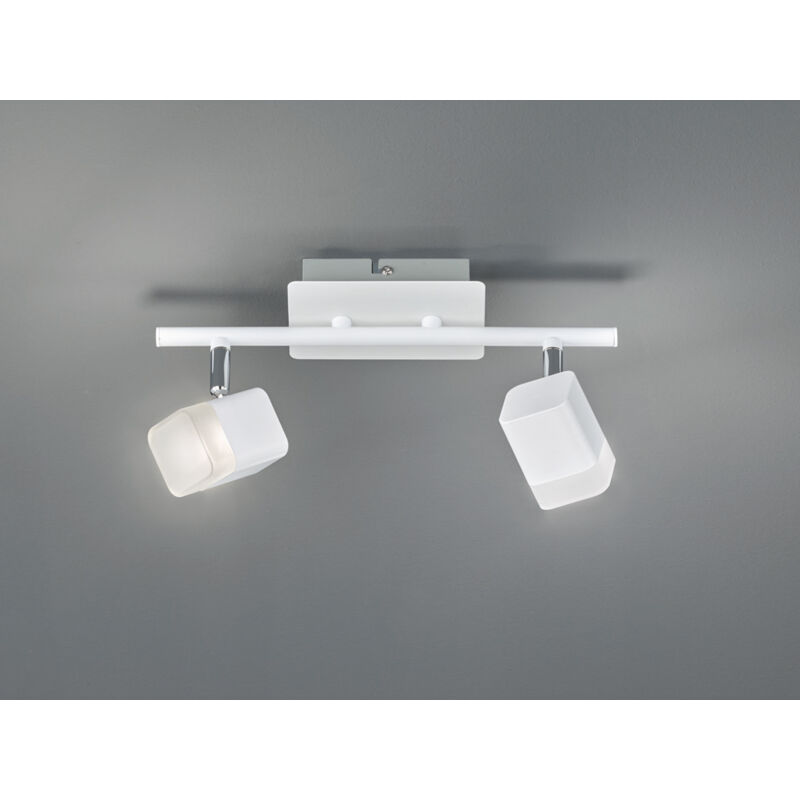 Reality Leuchten 2er led Balken Roubaix weiß Leuchten