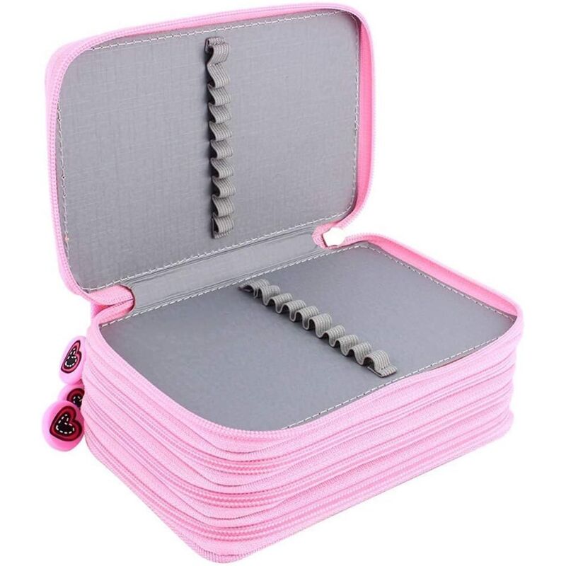 Federmäppchen mit 72 Fächern – Tasche für Buntstifte und Schminkpinsel, großes Fassungsvermögen, robust & ideal für Künstler und Make-up-Liebhaber