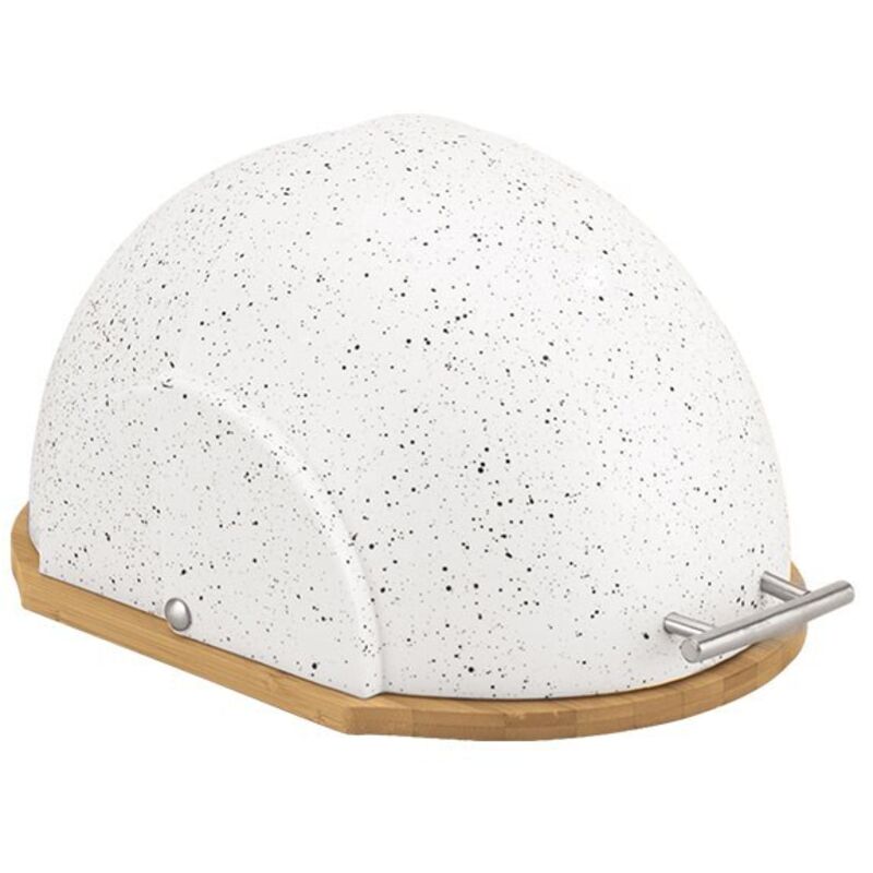 Maestro MR-1678G - Brotkasten aus Bambusholz, weiß, Brotbehälter