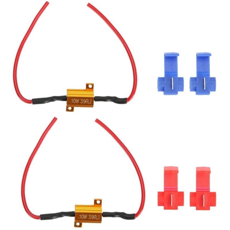 Fehlerfreier LED-Blinkerwiderstand P21W für Auto-LED-Blinkerwiderstand, Motorrad-LED-Blinkerwiderstand, LED-Decoder für Auto, 2-teiliger