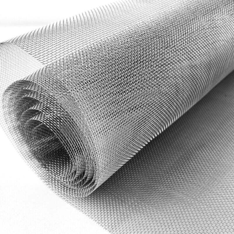 Feinmaschiges Metallgewebe 60 x 200 cm, Edelstahlgewebe 304, nagetier- und mückenabweisendes Drahtgeflecht, Insektennetz, Voliere, Garten,