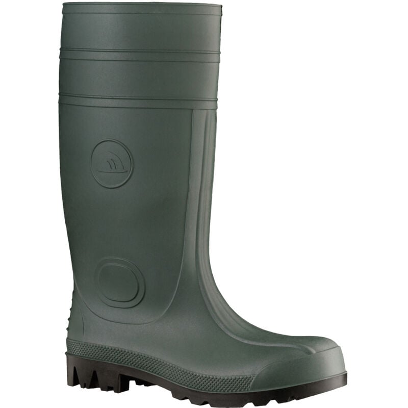 Feldtmann Sicherheits-Gummistiefel grün / schwarz SICHERH.GUMMISTIEFEL GRÜN.GR48