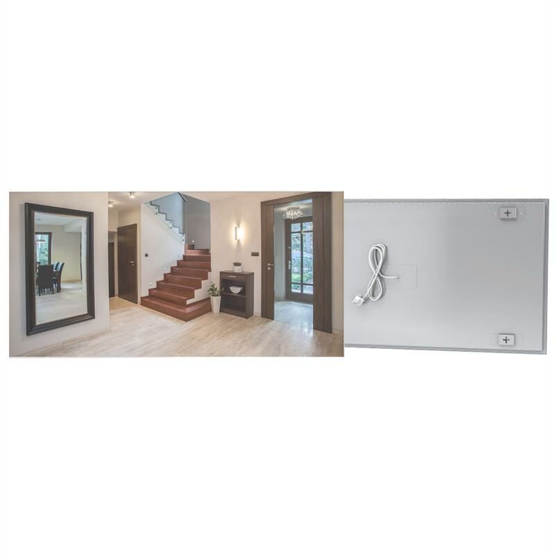 Ecosun Glasheizung Infrarotheizung 500/600 Watt Wandheizung Heizkörper Spiegel / 500 - Fenix