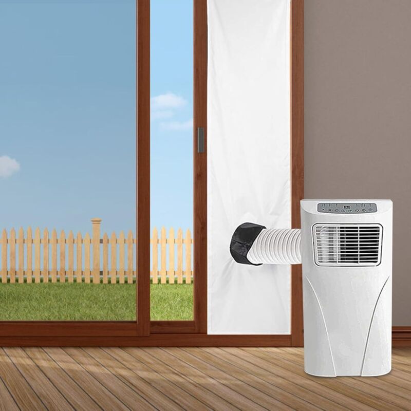 Fensterdichtung für mobile Klimaanlagen, 200 cm, verstellbares wasserdichtes Befestigungsband, universelles Fenster-Kit für mobile Klimaanlagen,
