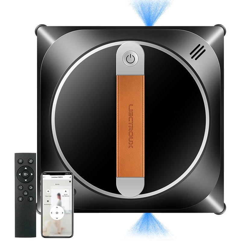 Fensterreinigungsroboter Liectroux YW910, doppelter Wassersprüher, intelligenter Glas-Nasswischer, Boden-Fenster-Wand-Roboter-Staubsauger, randloses