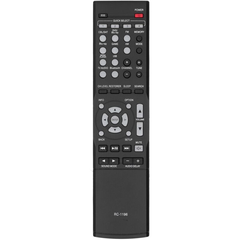Fernbedienung RC1196, kompatibel mit den Audio-Video-Receivern DENON AVR-X520BT und AVR-S500BT