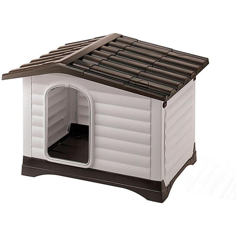 Ferplast Hundehütte Villa 90 Grau 88 x 72 x 65 cm 87255099