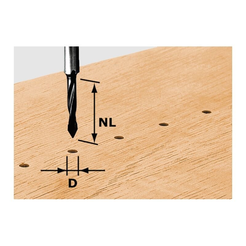 Durchgangsbohrer hw S8 D5/30 – 491064 - Festool