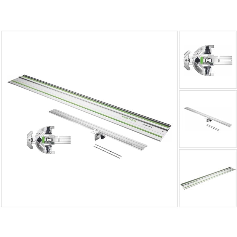 Fs-wa Winkelanschlag für Führungsschiene FS/2 60º Schnitt + fs 1080/2 Führungsschiene 1080 mm + Verlängerung fs-wa-vl - Festool