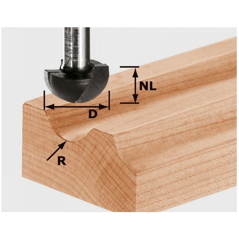 Hohlkehlfräser hw S8 R12,7 – 490987 - Festool