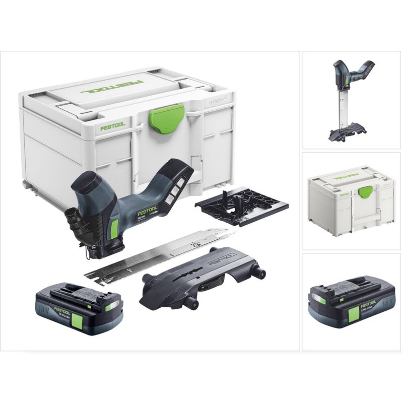 Isc 240 EB-Basic Akku Dämmstoffsäge 18 v 240 mm + 1x Akku 3,0 Ah + Systainer - ohne Ladegerät - Festool