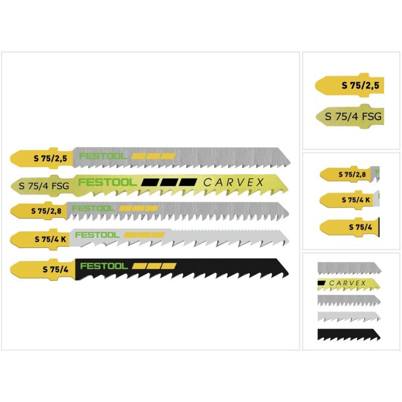 Stichsägeblatt-Set STS-Sort/25 w – 204275 - Festool