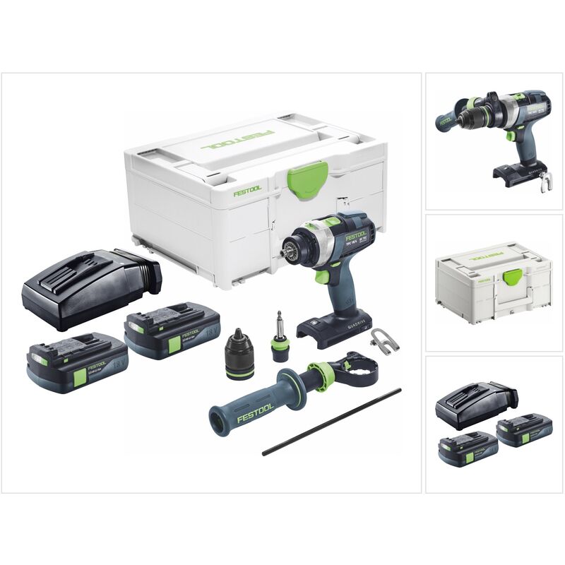 Tpc 18/4 I-Basic Akku Schlagbohrschrauber 18 v 75 Nm Brushless + 2x Akku 3,0 Ah + Ladegerät + Systainer - Festool