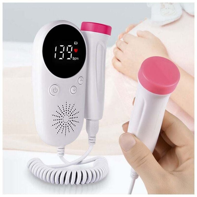 Fetal Doppler Baby Pränatal Monitor LCD Display Fetus-Stimme Meter Schwangere Frau Tägliche Pflege Produkt,