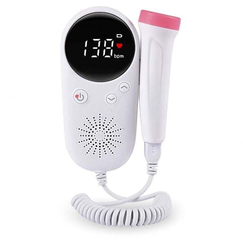 Fetal Movement Fetal Heart Sound Monitor, LCD-Bildschirm Tragbarer digitaler Herzfrequenzmonitor-Recorder, Schützen Sie Ihr Baby