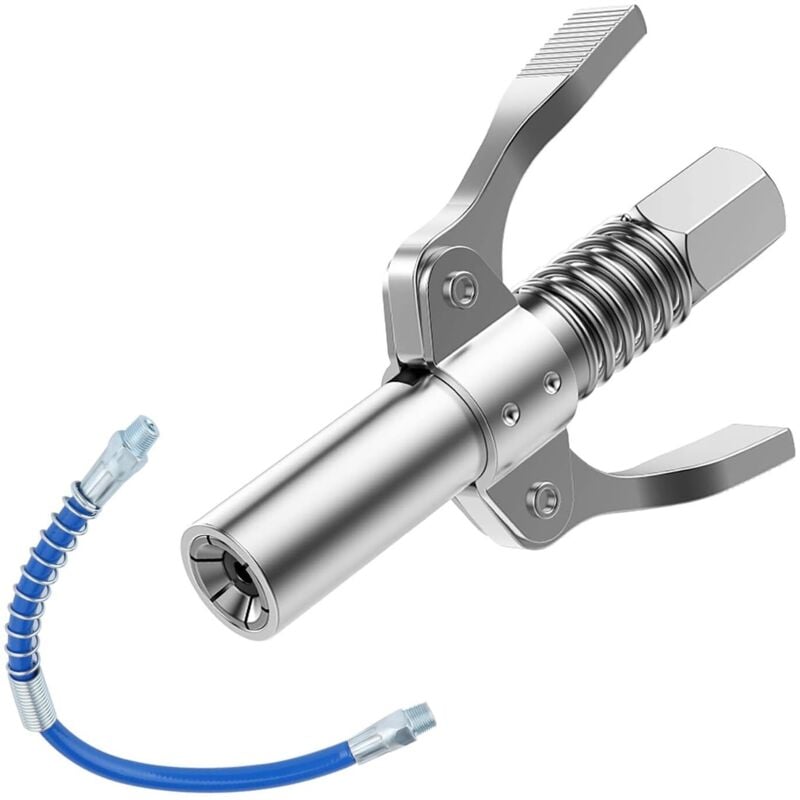 Fettpressenspitze, Doppelgriff-Armatur mit Doppelgriff, kompatibel mit allen Arten von 1/8-Zoll-NPT-Fettpressen, auslaufsichere Armatur aus