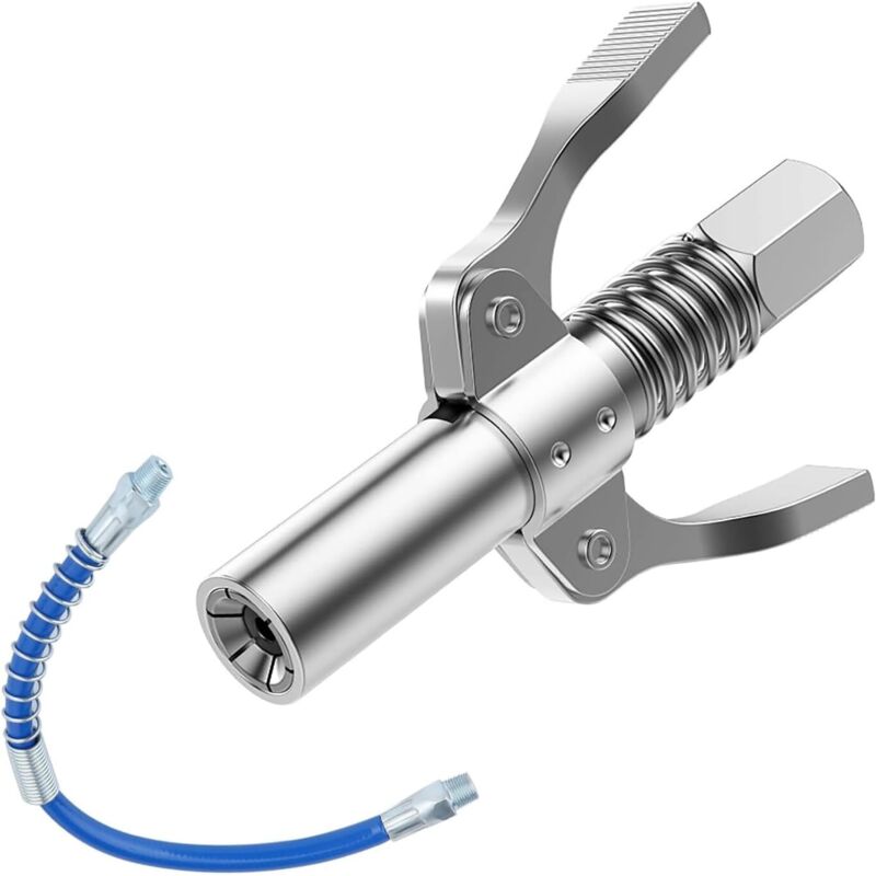 Fettpressenspitze, Doppelgriff-Armatur mit Doppelgriff, kompatibel mit allen Arten von 1/8-Zoll-NPT-Fettpressen, auslaufsichere Armatur aus