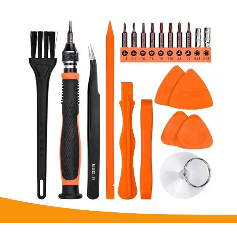 21-teiliges Präzisionsschraubendreher-Set zur Reparatur von Türklingeln, Laptops, Switches, PS4, Xbox, MacBooks, iPhones, Uhren, Brillen usw.