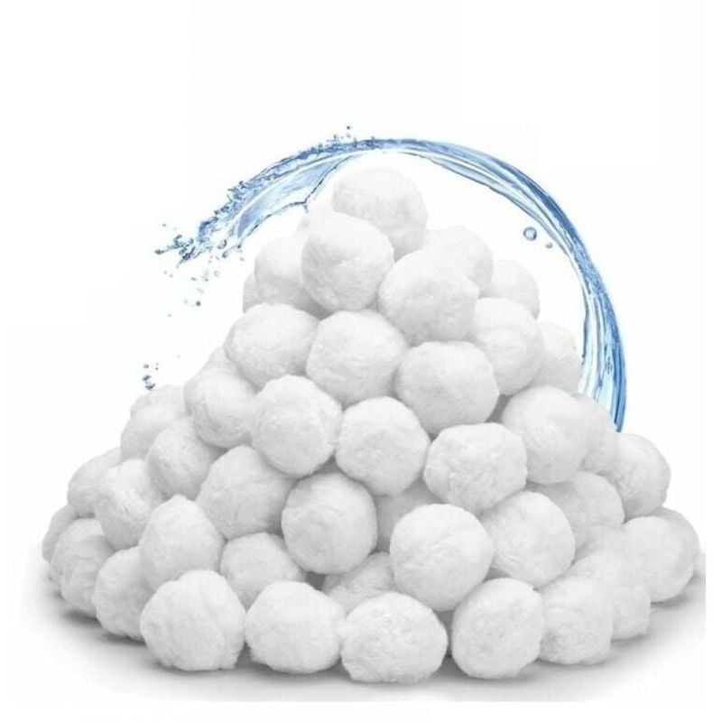 Filterbälle, 200 g wiederverwendbare Pool-Filterbälle, Ersatz für Pool-Filtersand, geeignet für Ymyny Pool-Filtersysteme