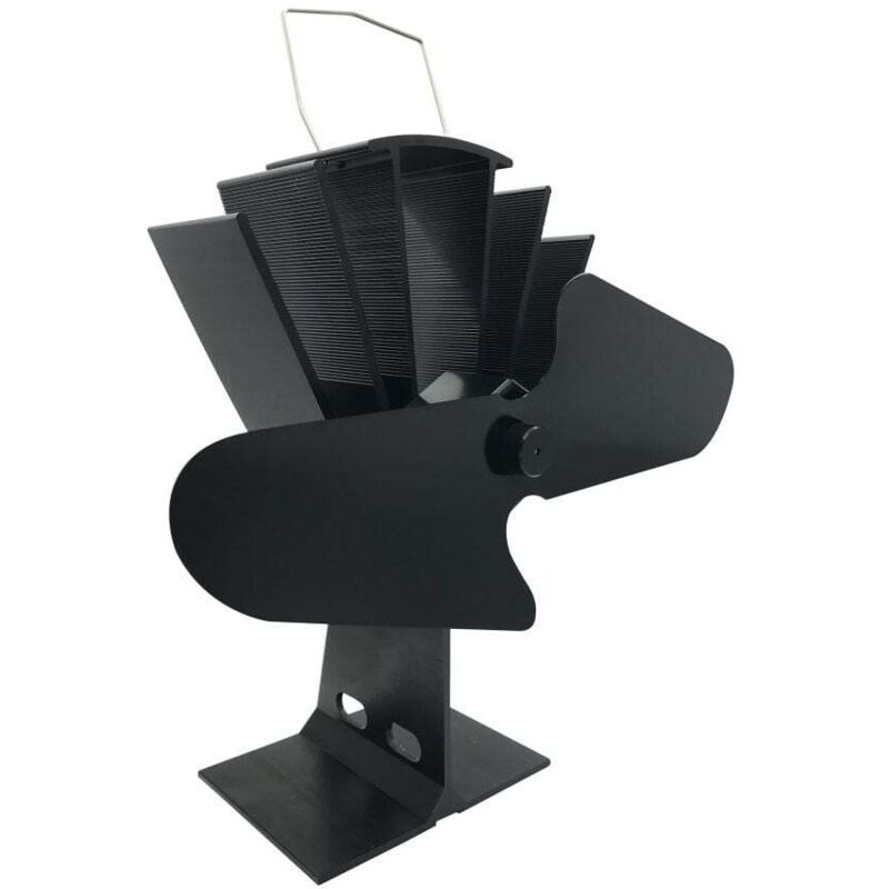 Firefix - Kaminofen Ventilator Ofen Stromlos Schwarz Geräuschlos Kamin Holzofen