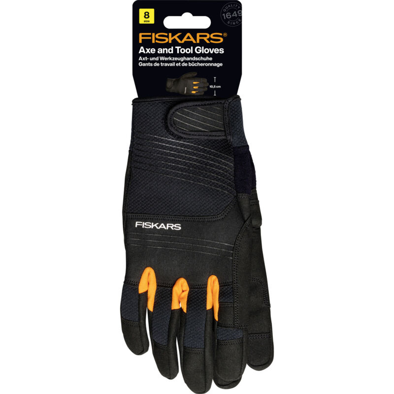 Fiskars - 1071129 Axt- und Werkzeug-Handschuh, Größe 8 1 Paar