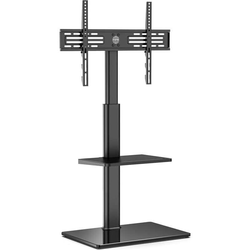 FITUEYES TV Stnder TV Bodenstnder Standfu Fernsehstand mit Regal hhenverstellbar schwenkbar f¨¹r 32 bis 60 Zoll Flach & Curved Fernseher bis zu 30kg