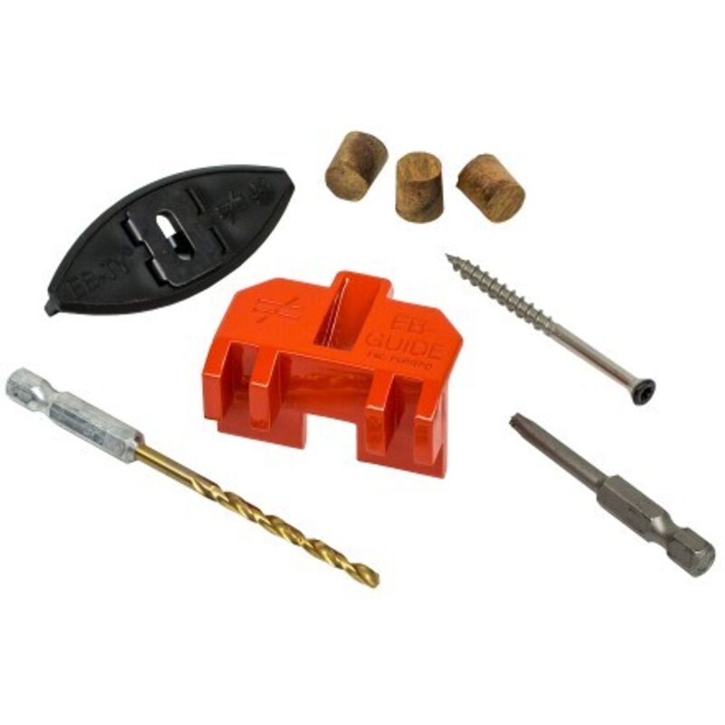 Unsichtbare Befestigung für Terrassendielen – Edelstahl A4 – EB-TY® Premium Abstand am Rand 6,4 mm – Packung mit 175 Stück