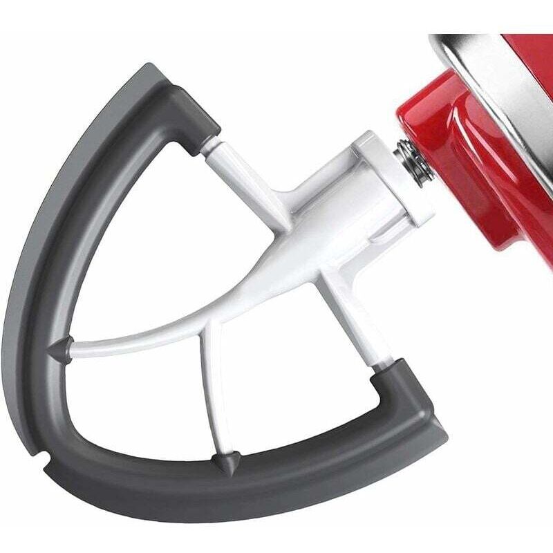 Flachrührer mit flexibler Kante für KitchenAid Küchenmaschinen mit 4,5–5 Litern Fassungsvermögen, Artisan-Rühraufsatz, ideal für Teig, Sahne und Mehl