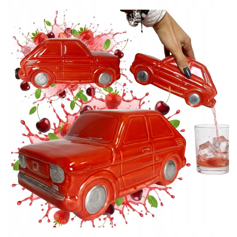 Flasche MALUCH 500ml Keramik Auto Geschenk Alkohol Wein Dekoration 0,5L