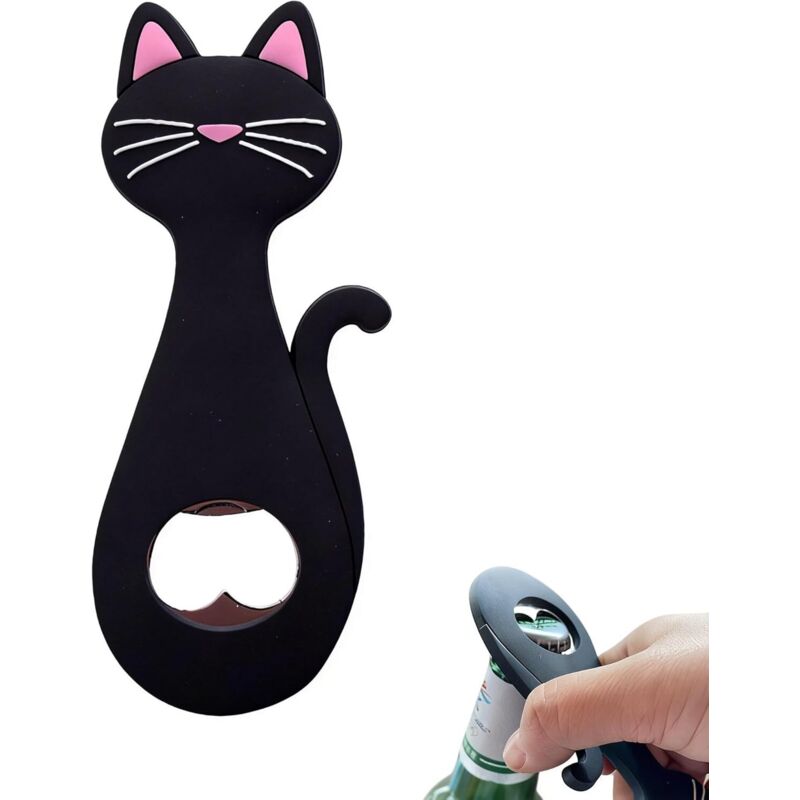 Flaschenöffner in Katzenform, tragbarer Mehrzweck-Flaschenöffner, Geburtstagsgeschenk für Männer, Väter, Ehemänner, Opas, Freunde