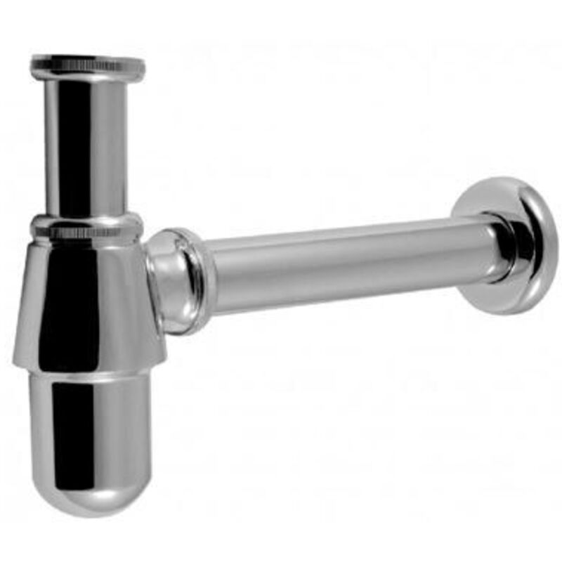 Flaschensiphon G 1.1/4'x32 mm mit Rosette, chrom, verstellbares Auslaufrohr bis 320 mm Online