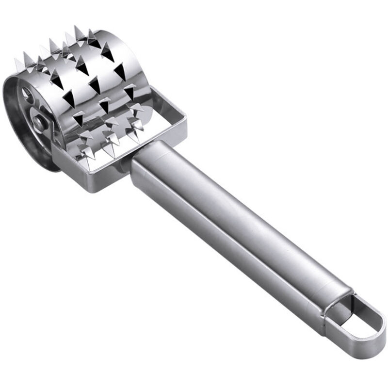 Fleischzartmacherrolle, Edelstahlrolle, Gewürzstab, Steak, Hähnchen, Schweinefleisch, Rindfleisch, Küchenhelfer, 1 Stück