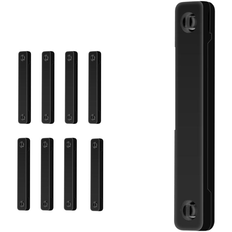 Jn.songs - Fliegengitter Fenster Magnet, Fenster Magnetverschluss für Innen und Außen Insektenschutz Magnet Set - 8 Stück Schwarz