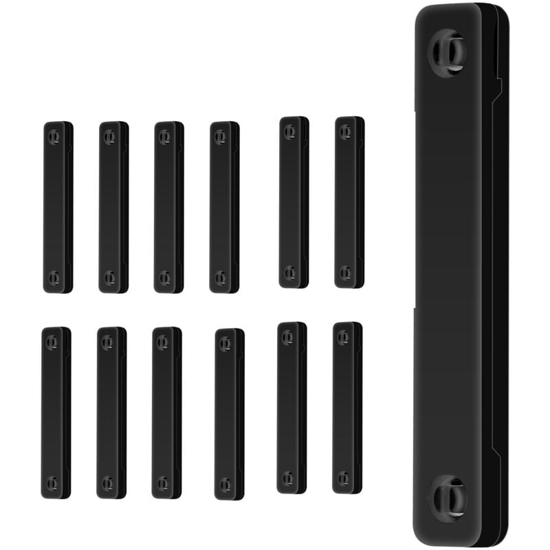 Jn.songs - Fliegengitter Fenster Magnet, Fenster Magnetverschluss für Innen und Außen Insektenschutz Magnet Set - 12 Stück Schwarz